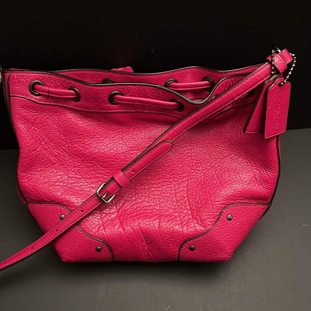 Bright Pink Coach Purse - Small - Picture 5 of 5